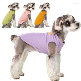 Dog Apparel Summer Cat T-shirt Breathable Waffle Dogs Vest Clothes Maltese Chihuahua Costume York Poodle For Small Puppy Shirt
