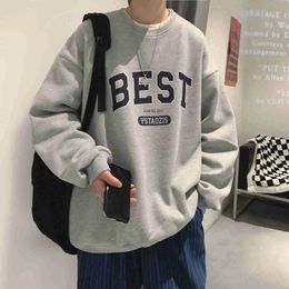 Privathinker Spring Autumn Letter Hoodies For Men Oversized Sweatshirts Korean Man Clothing Casual Unisex Pullovers Thick 3XL 240202