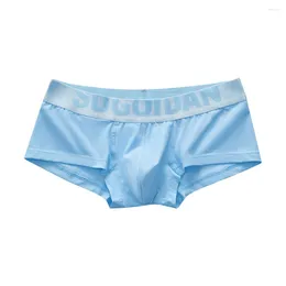 Underpants Men Sexy Briefs Cotton Soft Low-Rise Underwear U Convex Bugle Pouch Letter Printed Short Lingerie Casual Swim Panties