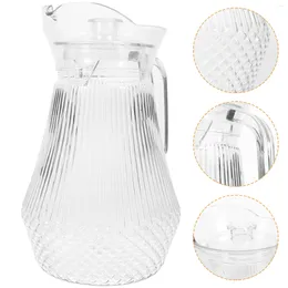 Water Bottles Pot Pitchers For Drinking Jug Plastic With Lid Drinks Beverage Juice Lids Fridge