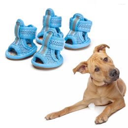 Dog Apparel 4 Pcs Pet Supplies Skid Shoes Sandals Breathable Boots For Dogs Non Slip Medium