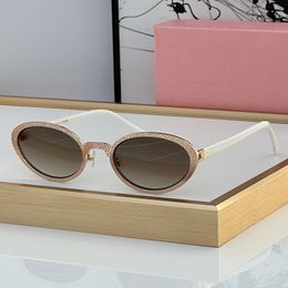 MUI MUI Luxury sunglasses designer Top oval sunglasses women New European American style have a rounded silhouette Womens Boutique shades small frame with box