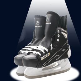Winter Ice Hockey Skates Shoes Professional Ice Skating Blade Shoe PU Thermal Thicken Comfortable Beginner Adult Teenagers Kids 240127