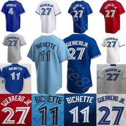 2024 Custom S-4XL Bo Bichette Jersey Vladimir Guerrero Jr. 30 Kirk 4 Springer 8 Biggio Yamaguchi 6 Manoah Ryu Custom S-4XL Baseball jerseys