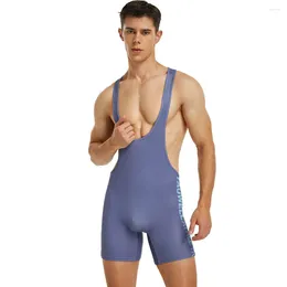 Men's Body Shapers Youth Specially Designed Bodysuit For Men Elastic Breathable Vest Quick Drying Jumpsuit Multi-functional Training Gays