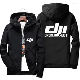 Men's Jackets Outdoor Sports Windproof Suit Large 7XL Bomber Hooded DJI Drone Pilot Casual Thin Jacket