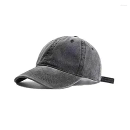 Ball Caps Womens Classic Baseball Hats Solid Colour Distressed Denim Washed Casual Cotton Cap Sun Visor Snapback Adjustable 54-60CM