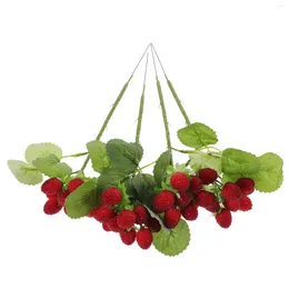Garden Decorations 4 Pcs Birthday Decoration For Girl Simulated Waxberries Fruits Decorate Simulation Models Po Props Fake