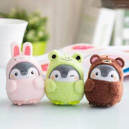 Keychains Kawaii Penguin Plush Doll Stuffed Toys Cartoon Cute Animal Toy Keychain Key Ring Bag Pendant Birthday Gifts