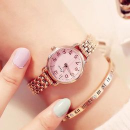 Wristwatches NO.2 KIMIO Women Bracelet Watches Luxury Fine Stainless Steel Ladies Watch Rose Gold Color Dress Wristwatch Gift With Box