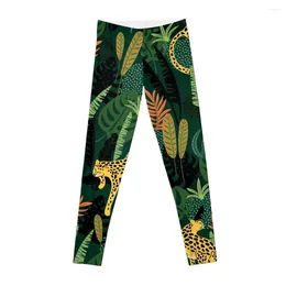 Active Pants Tropical Wild Leggings Fitness Set Gym Women's Tights Womens