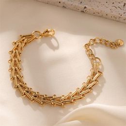 Link Bracelets 2024 Men's And Women's Titanium Steel Wide Bracelet Trend Stainless Chain Couple's Unisex Hand Ornament