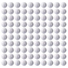 100pcs 42mm Practice Golf Balls Plastic Golf Training Balls for Driving Range Swing Training Indoor Simulators Outdoor 240129