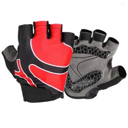 Cycling Gloves Men Bicycle Anti-Slip Half Finger Glove Anti- Silicone MTB Bike Racing Wear Resistant Mitten Protective Gear