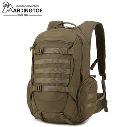 MARDINGTOP Tactical Backpack with Rain Cover 35L Daypack for Men Women Trekking Fishing Sports Camping Hiking 600D Polyester 240119