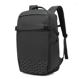 Backpack Chikage Large Capacity Unisex Korean Fashion Business Commuter Oxford Cloth Waterproof Outdoor Travel Bag