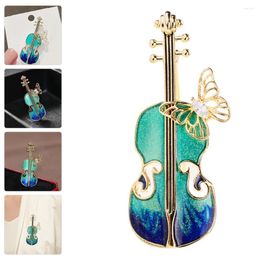 Brooches Violin Brooch Hats For Clothes Pin Backpack Music Lapel Alloy Metal Women Miss