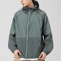 Men's Jackets Outdoor Brim Sun Protection Clothing Men Women Spring Summer Loose Thin Breathable UV Resistant Jacket