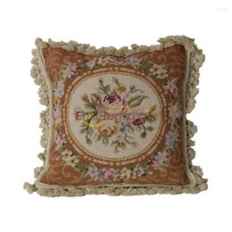 Pillow National Woven Pillows For Leaning On Of Embroidery Floss Needlepoint Neoclassical Hand Embroider The Living Room