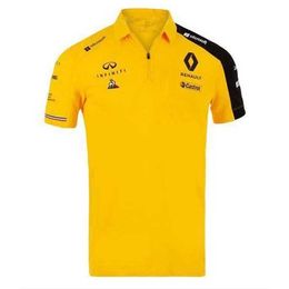 Summer New Renault Racing Suit T-shirt Mens Quick Drying Short Sleeve Polo Shirt Collar Sweatwicking Motorcycle