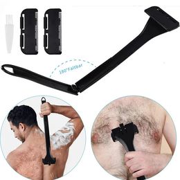 Cross Border Men's Back Shaver Manual Folding Back Shaver Long Handle Shaver Body Hair Trimmer 240124