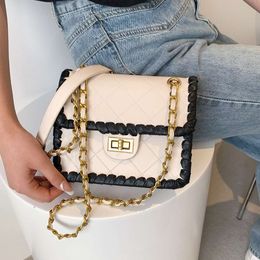 Handmade Woven for Women in New Models Trendy Diamond Chain This Year Fashionable Single Shoulder Crossbody Bags Trend factory direct sales