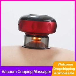 Electric Cupping Vacuum Massage Jars Hijama Suction Cups Massage Back Guasha Scraping Body Slimming Fat Burning Anti Cellulite 240202