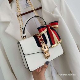 High Beauty New Women s Chain Crossbody Shoulder Handheld Small Square Bag Simple and Western Style Versatile Casual factory direct sales