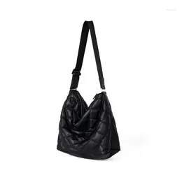 Waist Bags Pu Leather Shoulder For Women 2024 Large Capacity Bucket Bag Luxury Cotton Woman Bolso Mujer