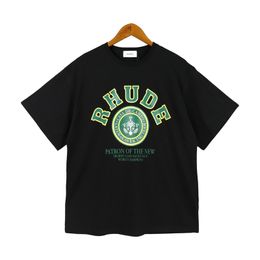 Rhude Famous Designer T Shirt Short Tees Sleeve Rhude Short Shirts Mens Women High Street Fashion Summer Leisure Stamp Loose Slightly Oversize Style Rhude Shirt 6993