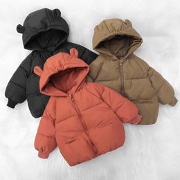 Down Coat Children's And Wadded Jacket Autumn Winter Thickened Cotton-Padded Korean Style