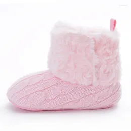 First Walkers Plush Warm Kids Snow Boots Baby Girl Shoes Cotton Non-slip Infant Boot Girls Toddler 13-18Months