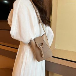 Evening Bags High Quality PU Bucket Bag For Women Luxury Shoulder Cute Purses And Handbags Designer Crossbody 2024 Satchel