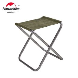 Lightweight Outdoor Camping Chair Aluminium Folding Fishing Stool Collapsible Camping Seats Hiking Stool NH17Z012-L 240125