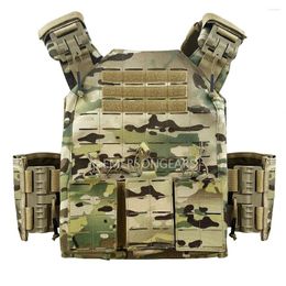 Hunting Jackets 1000D Nylon Tactical Vest Suit Laser Cutting Modular Quick Release With Triple Pouch