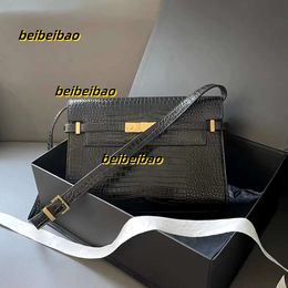 Hobo 2024 New Manhattan Handbag Womens Shoulder Bag Genuine Leather Clutch Travel Envelope Bags Mens Fashion Stuff Sacks Crossbody Purse Pochette Hobo Evening Bag