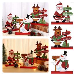 Party Decoration Gifts Christmas Decorations Wooden Hanging Accessories Letter Pendant Sign Letters Ornaments Snowman Tree