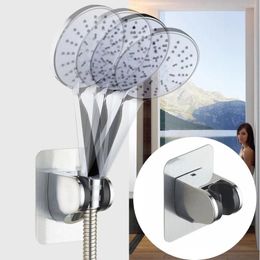 Bath Accessory Set Wall Mounted Shower Head Holder Nonperforated Suction Cup Type Adjustable Stand Fixed Base Baby Beach Towel