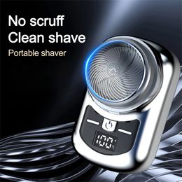 1pcs Electric Travel Shaver For Men Pocket Size Portable Travel Car Home Razor Rechargeable Cordless Shave Face Beard Razor 240124