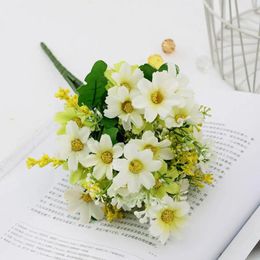 Decorative Flowers Artificial Wildflowers Vibrant Wildflower Bouquets For Home Decor 6 Bundles Of Colourful Silk Natural Look