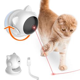 Teaser Cat Laser Toy Interactive Kitten Automatic Toy Smart Game Active for Cats Electric Fun Intelligent USB Charging Indoor 240125