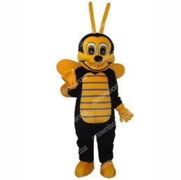 Performance Yellow Bee Mascot Costumes Halloween Cartoon Character Outfit Suit Xmas Outdoor Party Outfit Unisex Promotional Advertising Clothings