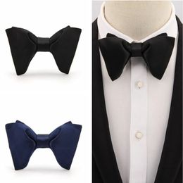Fashion Solid Color Bow Tie for Men Suit Shirt Collar Butterfly Cravats Groom Party Banquet Wedding Accessories Gifts 240202