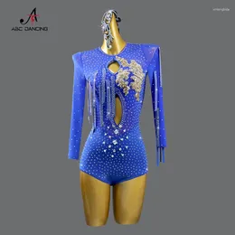 Stage Wear 2024 Latin Dance Dress Women Practise Clothes Sexy Performance Costume Party Girls Line Skirt Kid Suit Ballroom Samba