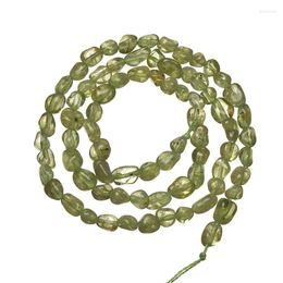 Loose Gemstones Natural Olivine Stone Green Colour Beads 3-7mm Great For Diy Making Bracelets Jewellery 16inch Gem H738