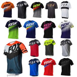 Men's T-shirts Mens Bat Fox Downhill Jerseys Mountain Bike Shirts Offroad Dh Motorcycle Jersey Camiseta Motocross T-shirt Racing Mtb G9mt