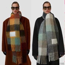 2024 new fashion Men AC and women general style cashmere scarf blanket scarf womens Colourful no box
