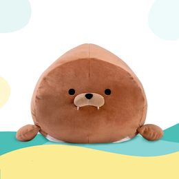 Chubby Seal Plush Toys Sea Lion Stuffed Throw Pillow Soft Seal Plush Party Hold Pillow Baby Sleeping Pillow Gifts For Kids 240118