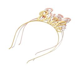 Cat Ears Crown Tiara Headbands For Women Wedding Hair Gold Silver Brides Letter Princess Hollow Hairband Bezel Cute Hair Accessori4758406