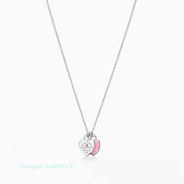 Designer Jewellery Tiffanyloves S925 Silver Pendant Necklaces for Woman Co European and American Fashion Accessories with High Quality-gift Box Lf50